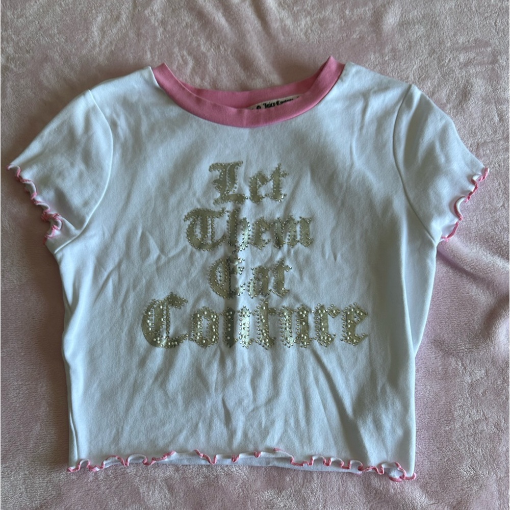 Modern Juicy “Let them eat Couture” Crop Top